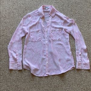 Pink Spotted Express Portofino Shirt size XS